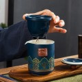 Bộ ấm trà gốm sứ tráng men cao cấp