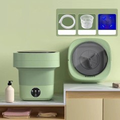 Máy giặt mini gấp gọn 6L giặt đồ cho bé tiện dụng