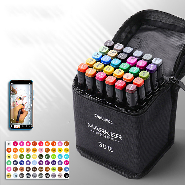 Bút dạ marker 2 đầu chuyên nghiệp màu sắc tươi sáng