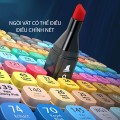 Bút dạ marker 2 đầu chuyên nghiệp màu sắc tươi sáng, 30 màu	