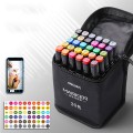 Bút dạ marker 2 đầu chuyên nghiệp màu sắc tươi sáng, 30 màu	
