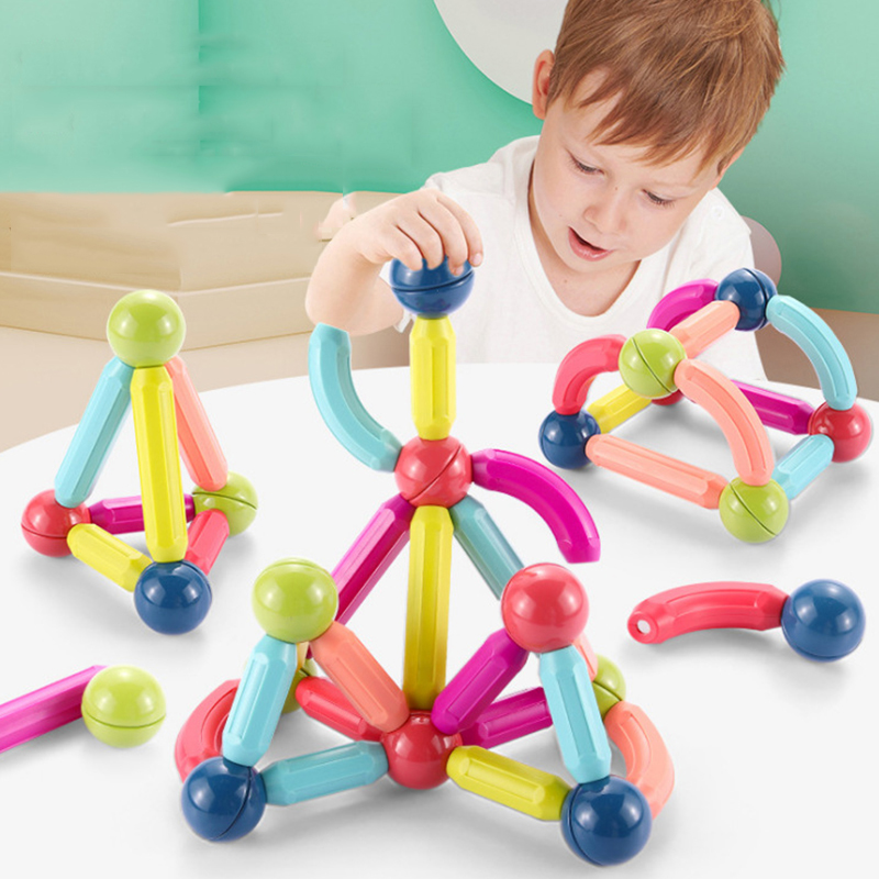 Bộ xếp hình nam châm sáng tạo 64 chi tiết thông minh