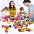 Bộ xếp hình nam châm sáng tạo 64 chi tiết thông minh
