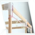 Tủ vải đựng quần áo, khung gỗ chống mọt, kệ đựng đồ chắc chắn loại 2 buồng, Màu hồng