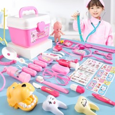 Bộ đồ chơi bác sĩ cho bé nhựa cao cấp, độ bền cao, Bộ 39 chi tiết