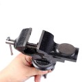 Ê tô kẹp bàn mâm xoay 360 độ mini cao cấp, Ê tô mở miệng 5cm (AK-6275)