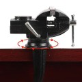 Ê tô kẹp bàn mâm xoay 360 độ mini cao cấp, Ê tô mở miệng 5cm (AK-6275)