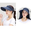 Mũ đi nắng chống tia UV đa năng, Màu xanh than