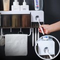 Kệ để đồ nhà tắm kiêm nhả kem đánh răng tự động đa năng