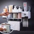 Kệ để đồ nhà tắm kiêm nhả kem đánh răng tự động đa năng