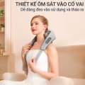 Máy massage cổ vai gáy 6D kết hợp chườm nóng hồng ngoại đa năng