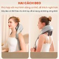 Máy massage cổ vai gáy 6D kết hợp chườm nóng hồng ngoại đa năng