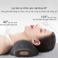 Gối massage cổ vai gáy cao su non kết hợp mát xa và sưởi ấm, Màu xám