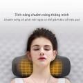 Gối massage cổ vai gáy cao su non kết hợp mát xa và sưởi ấm, Màu xám
