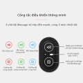 Gối massage cổ vai gáy cao su non kết hợp mát xa và sưởi ấm, Màu xám