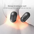 Gối massage cổ vai gáy cao su non kết hợp mát xa và sưởi ấm, Màu xám