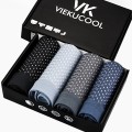 Hộp 4 quần lót nam boxer thun lạnh cao cấp có lỗ thoáng khí, Size XL