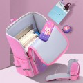Balo chống gù siêu nhẹ họa tiết 3D chống thấm nước, Ngựa tím