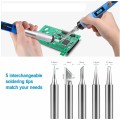 Mỏ hàn chì có điều chỉnh nhiệt độ 60w kèm bộ dụng cụ sửa chữa điện tử (15 món)