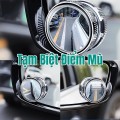 Bộ 2 gương cầu lồi xoay 360 mini, đế hút kính gắn gương hậu ô tô