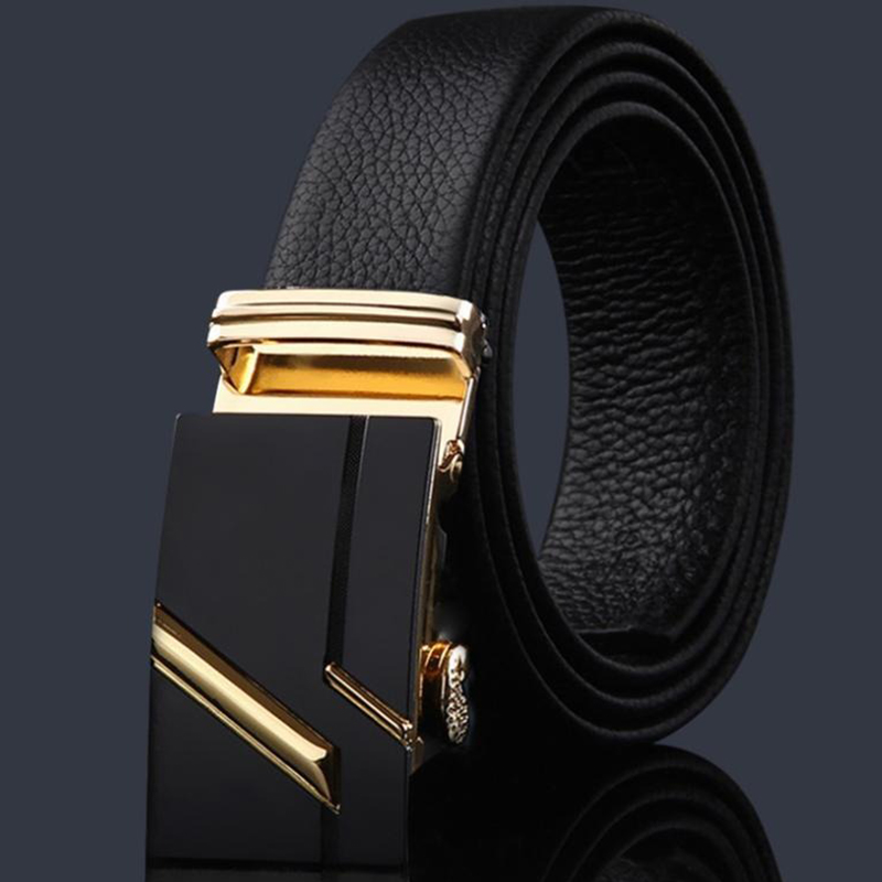 Dây thắt lưng nam công sở chất liệu da bò, mặt khóa cao cấp