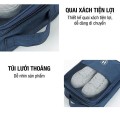 Túi đựng giày dép 3 ngăn có quai treo chắc chắn, chống nước cực tốt