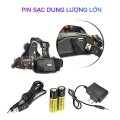 Đèn pin siêu sáng đội đầu 3 pha zoom xa gần