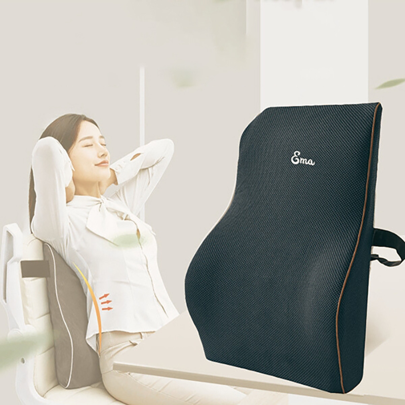 Gối tựa lưng Ema chống đau mỏi thắt lưng thư giãn cho dân văn phòng