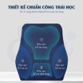 Gối tựa lưng Ema chống đau mỏi thắt lưng thư giãn cho dân văn phòng, Màu đen