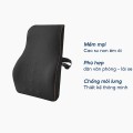 Gối tựa lưng Ema chống đau mỏi thắt lưng thư giãn cho dân văn phòng, Màu đen