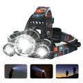 Đèn pin siêu sáng đội đầu 3 pha zoom xa gần