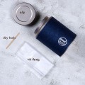 Hộp đựng trà, chè, đồ khô bằng thép không gỉ đựng 200gr, Màu cam