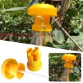 Dụng cụ bẫy ruồi vàng đục bông trái thế hệ mới linh hoạt tiết kiệm, Combo Nắp + 1 lọ tinh dầu