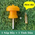 Dụng cụ bẫy ruồi vàng đục bông trái thế hệ mới linh hoạt tiết kiệm, Combo Nắp + 1 lọ tinh dầu