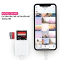 Đầu đọc thẻ nhớ SD,TF (Micro SD) dùng cho điện thoại Iphone, Ipad tiện lợi