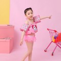 Áo phao 3 mảnh bảo đảm an toàn cho bé BabySun chất liệu cao cấp, Áo phao ngựa hồng