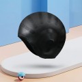 Mũ bơi bảo vệ tóc chất liệu silicone đàn hồi, thiết kế thời trang, Mũ thường