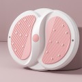 Đĩa xoay eo tập thể dục 360 độ tập cơ bụng eo thon có hạt massage, Màu hồng