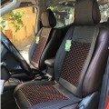 Lót ghế tựa lưng ô tô hạt gỗ masage chống nóng, Màu nâu