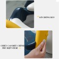 Nắp thu nhỏ bồn cầu có thang đi vệ sinh cho bé có lót đệm êm ái, Màu xanh