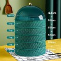 Lồng bàn 5 tầng tránh ruồi muỗi, bảo quản thực phẩm, giữ nhiệt 3 in 1, Màu trắng