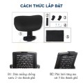 Tựa đầu gắn thêm ghế, điều chỉnh cao thấp, độ nghiêng, giảm đau nhức