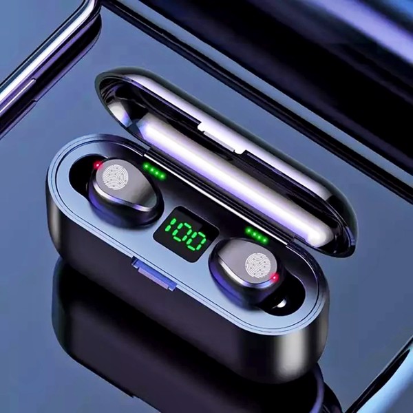 Tai nghe bluetooth không dây 5.0 AMOI F9 cảm ứng tích hợp sạc dự phòng