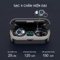 Tai nghe bluetooth không dây 5.0 AMOI F9 cảm ứng tích hợp sạc dự phòng