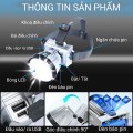 Đèn pin đội đầu siêu sáng LAMP tích hợp cổng sạc dùng sạc điện thoại, đi cắm trại,du lịch