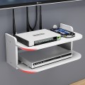 Kệ wifi treo tường 2 tầng không cần khoan chất liệu gỗ cao cấp, KT 35x20x14(cm)	