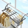 Kệ treo ban công không cần khoan đục có thể kéo rút và gấp gọn, Loại thanh