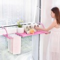 Kệ treo ban công không cần khoan đục có thể kéo rút và gấp gọn, Loại thanh