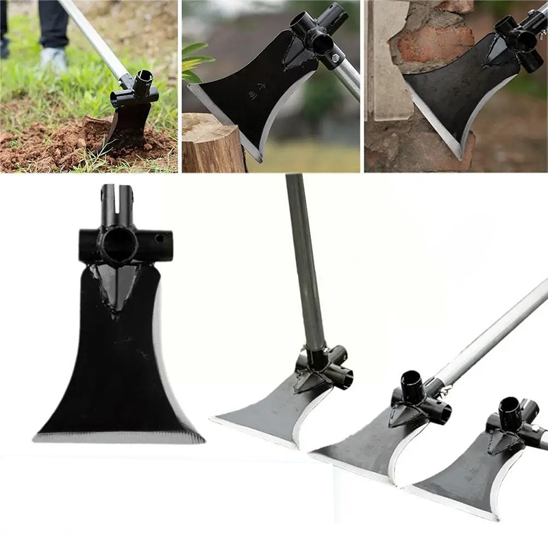Xẻng làm vườn đa năng có tay cầm dài thay đổi linh hoạt cuốc, xẻng, rìu