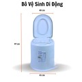 Bô vệ sinh di động dành cho bà bầu, người ốm, người già